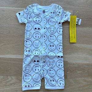 NWT Tea Collection Short Sleeve Baby Pajamas 12-18mo
